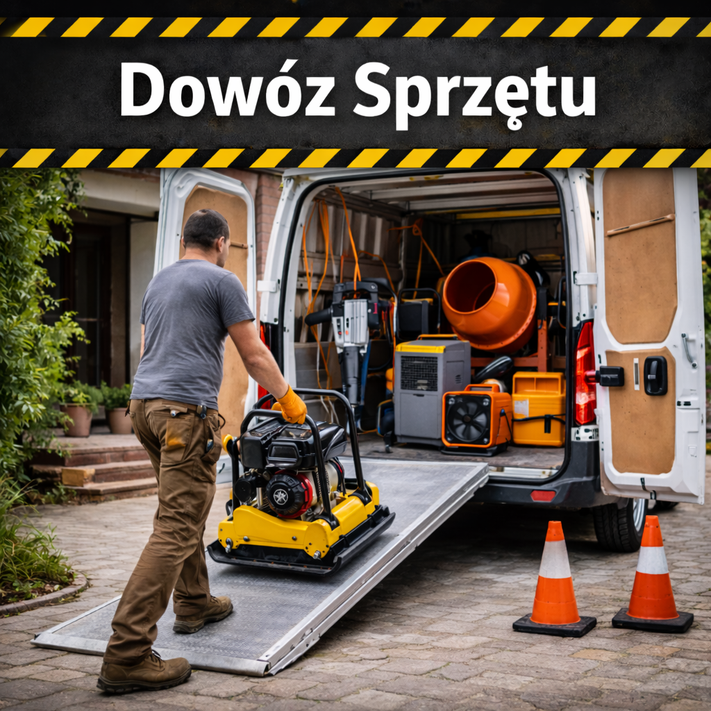 Wynajem Dowóz sprzętu do klienta Szczytno